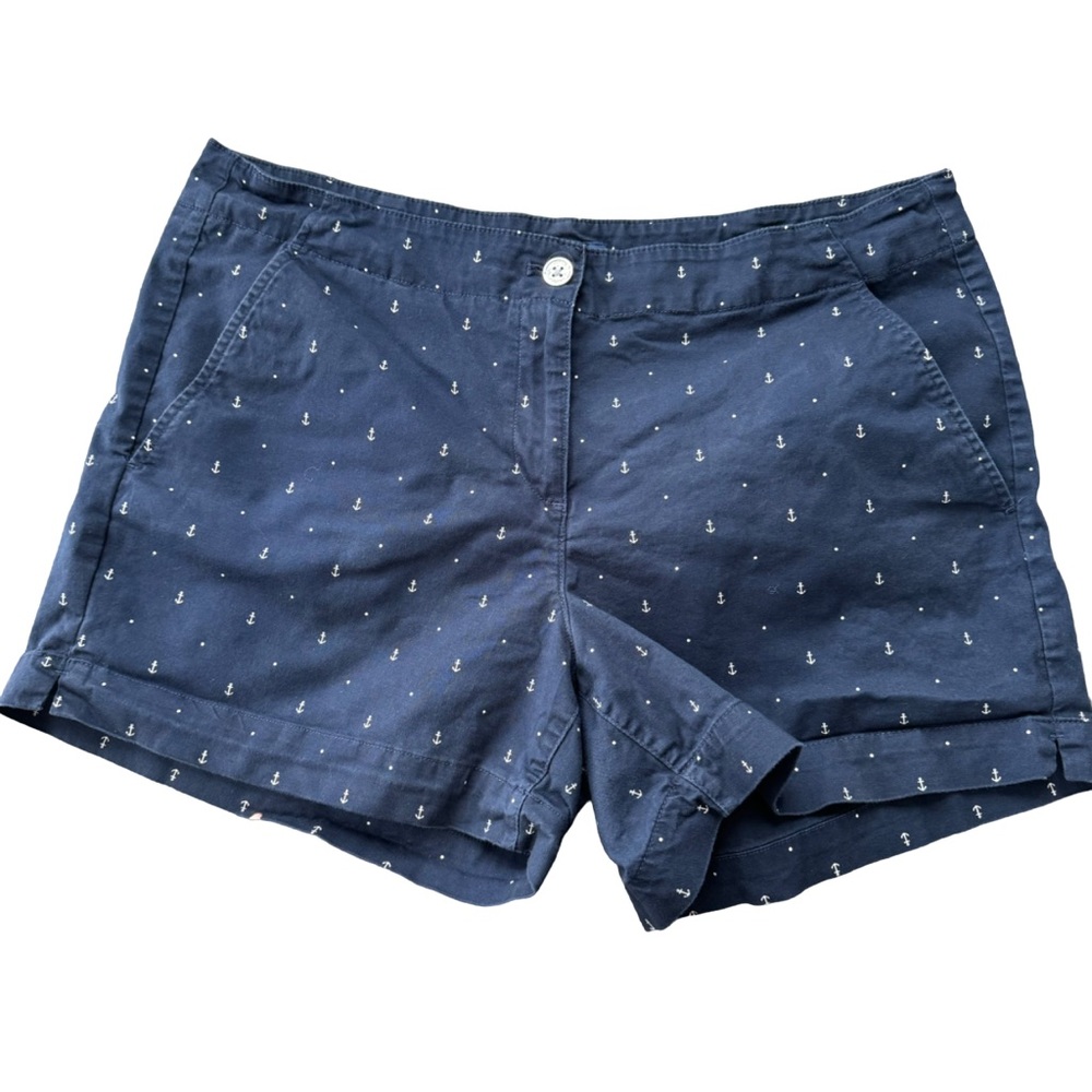 Nautica Women’s Tailored Stretch Cotton Patterned Short